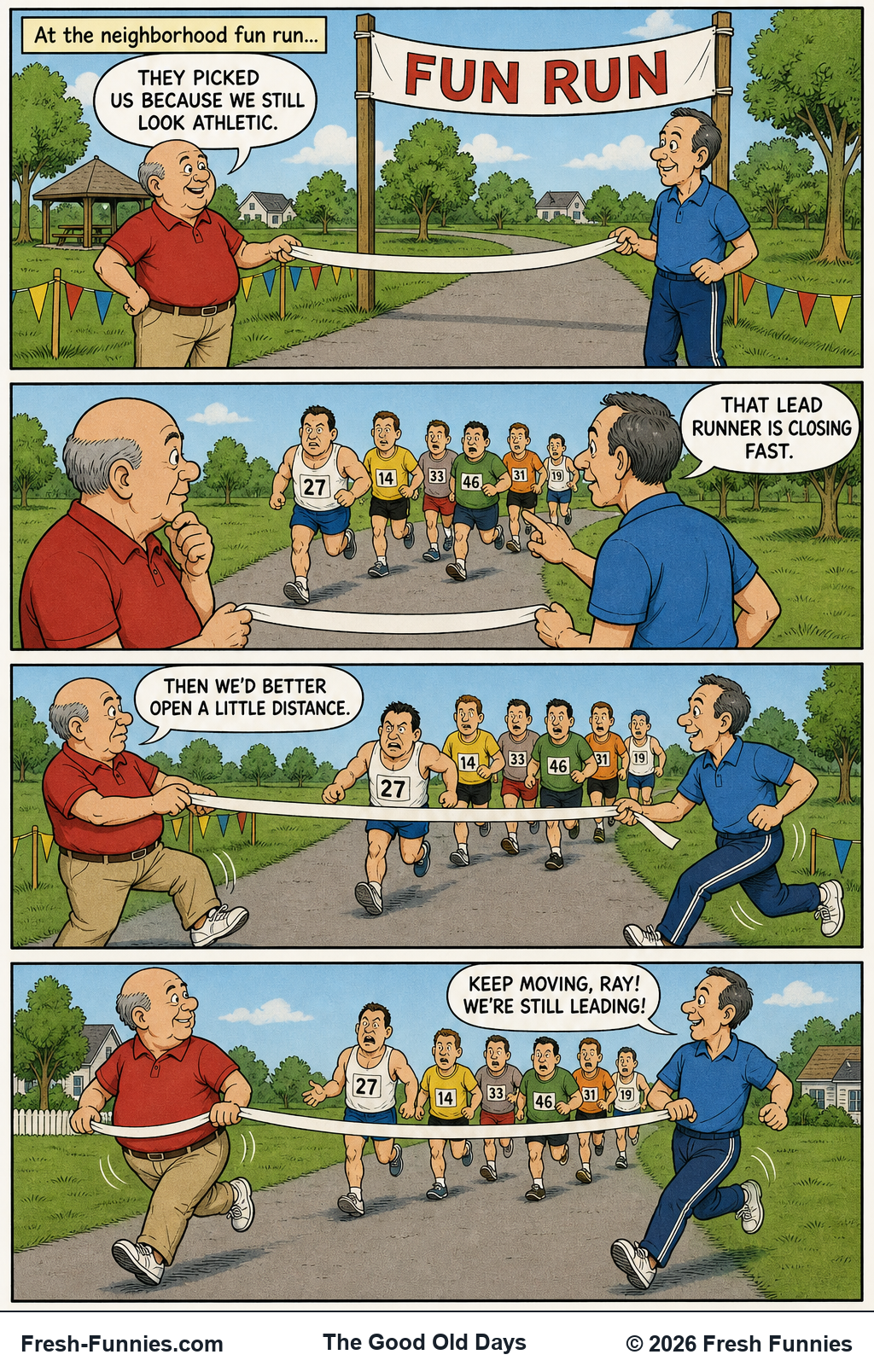 The Good Old Days — Moving the Finish