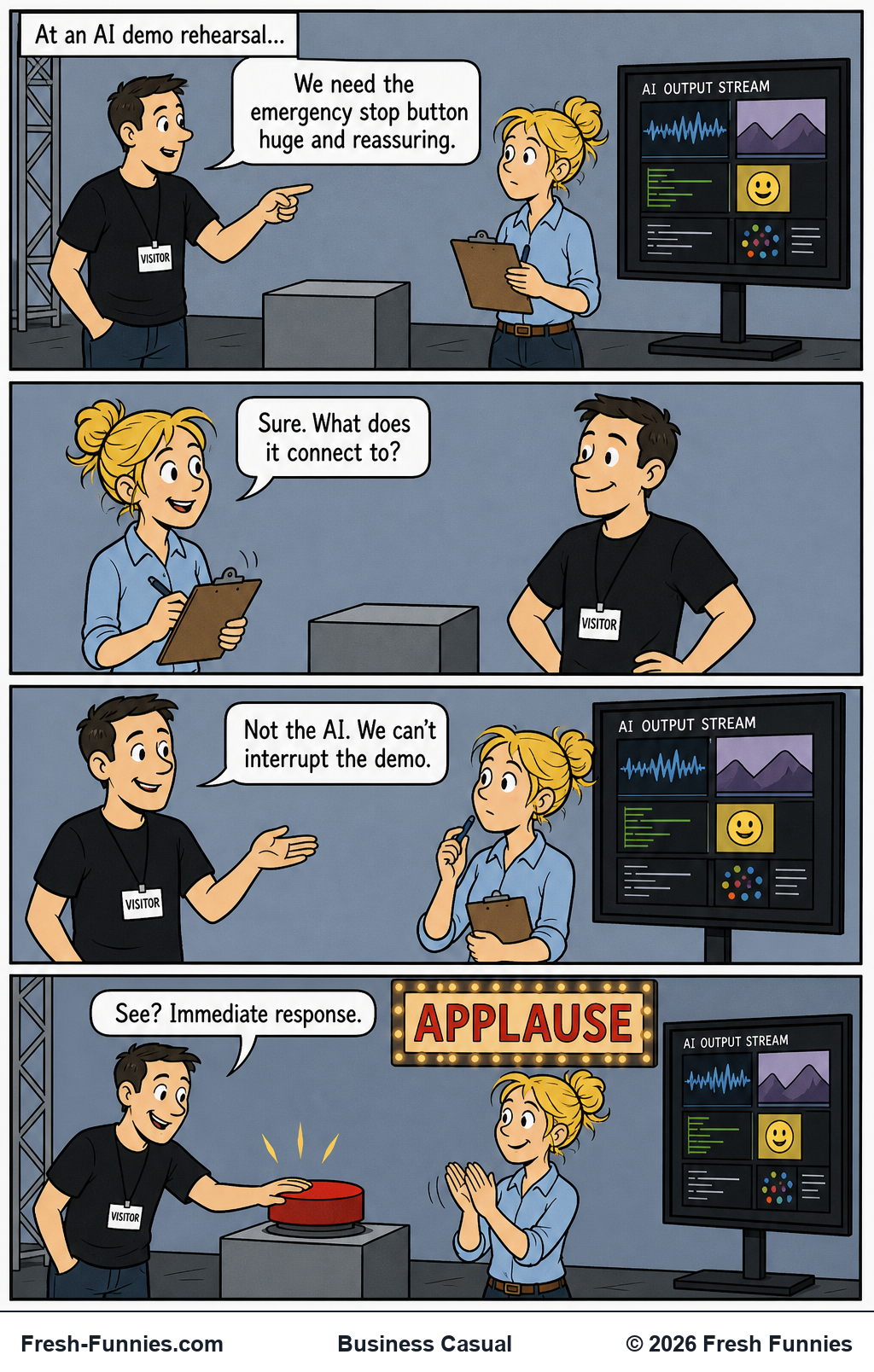 Business Casual — Immediate Response