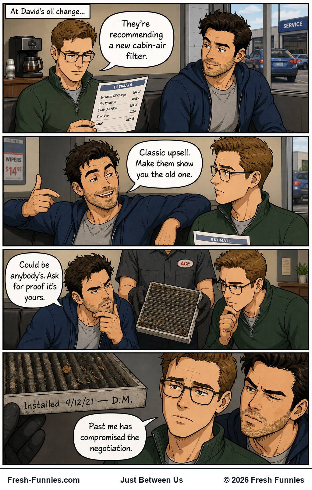 Just Between Us — Service Record