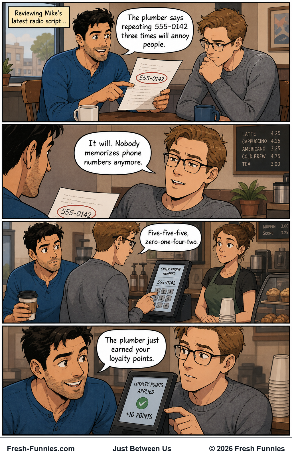 Just Between Us — Unprompted Recall