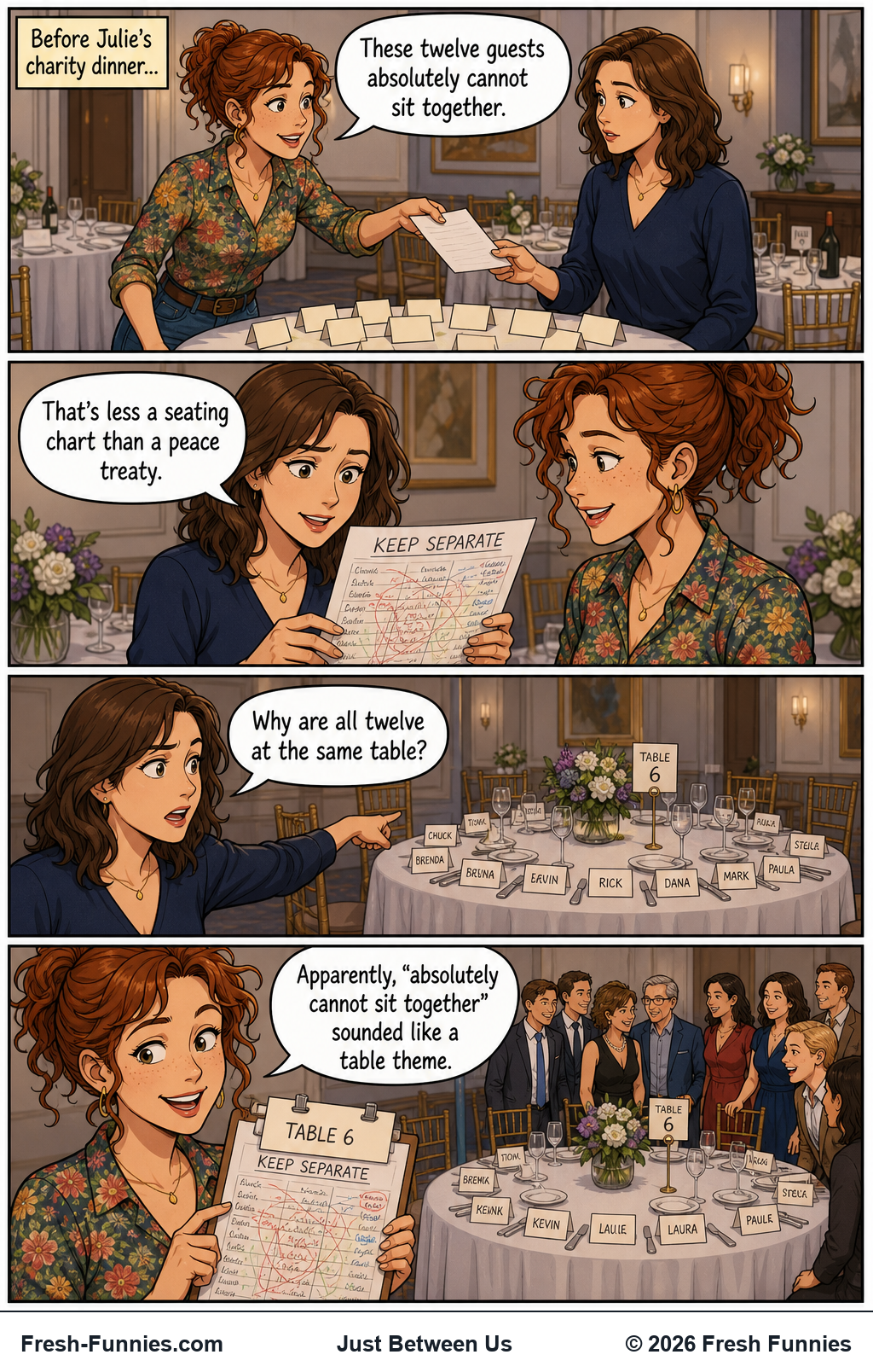 Just Between Us — Tabled Objections