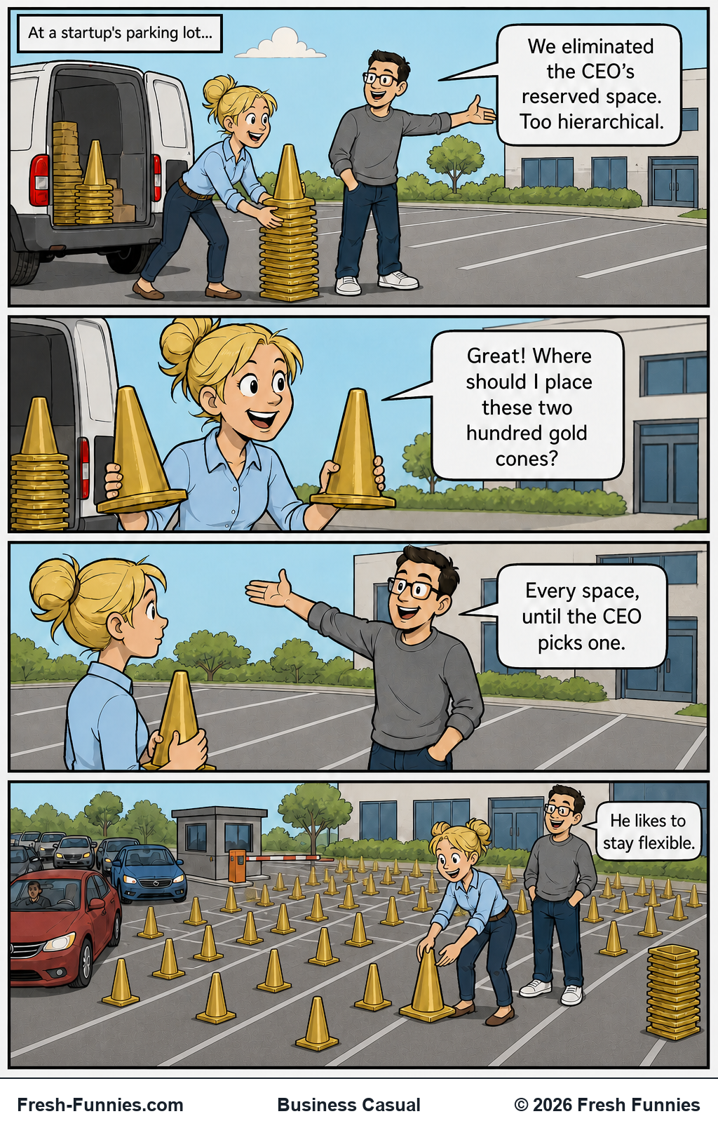 Business Casual — Flexible Parking