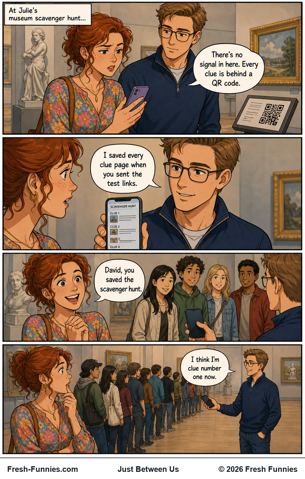 Just Between Us — Clue Queue