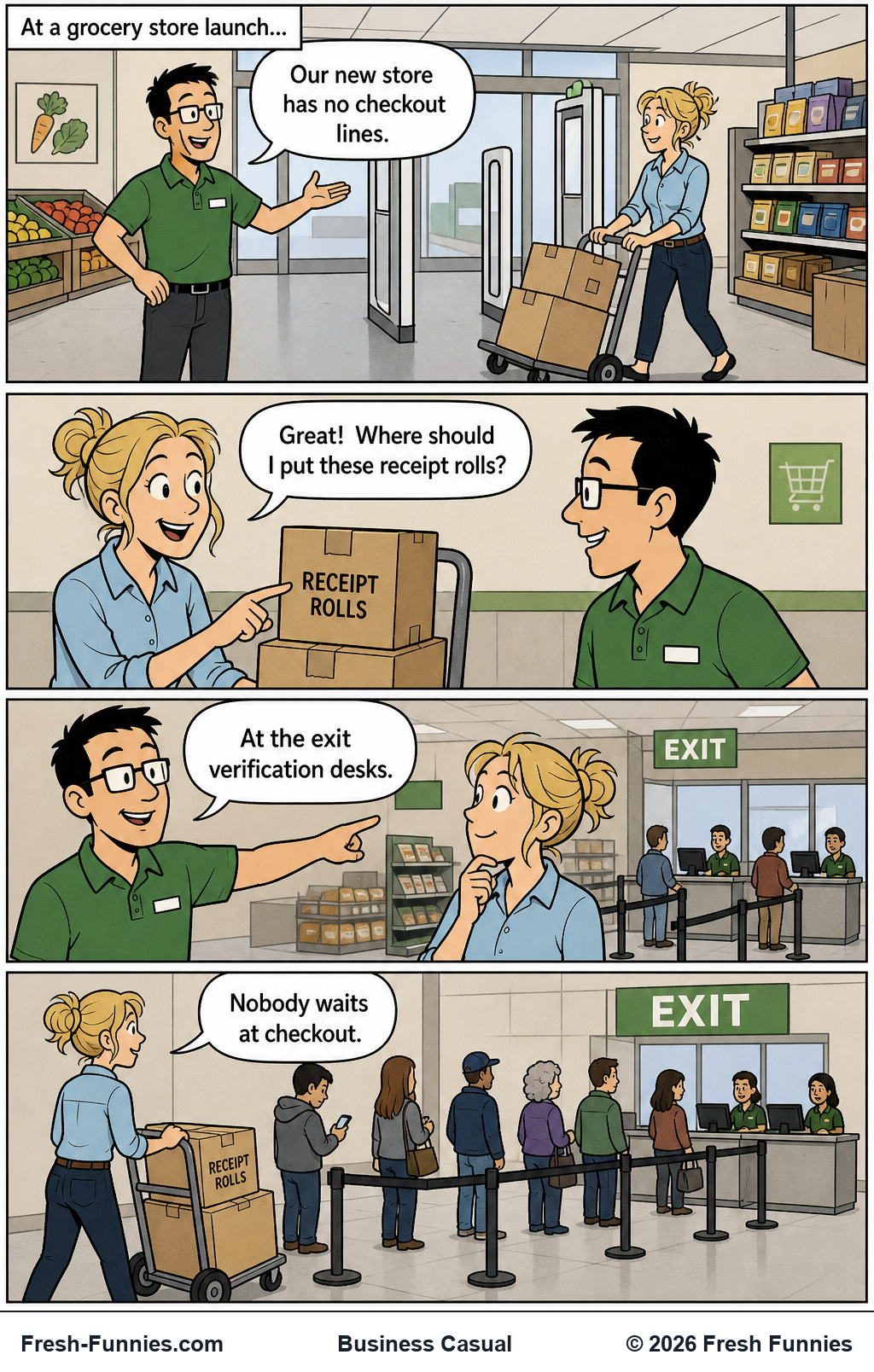 Business Casual — Exit Line