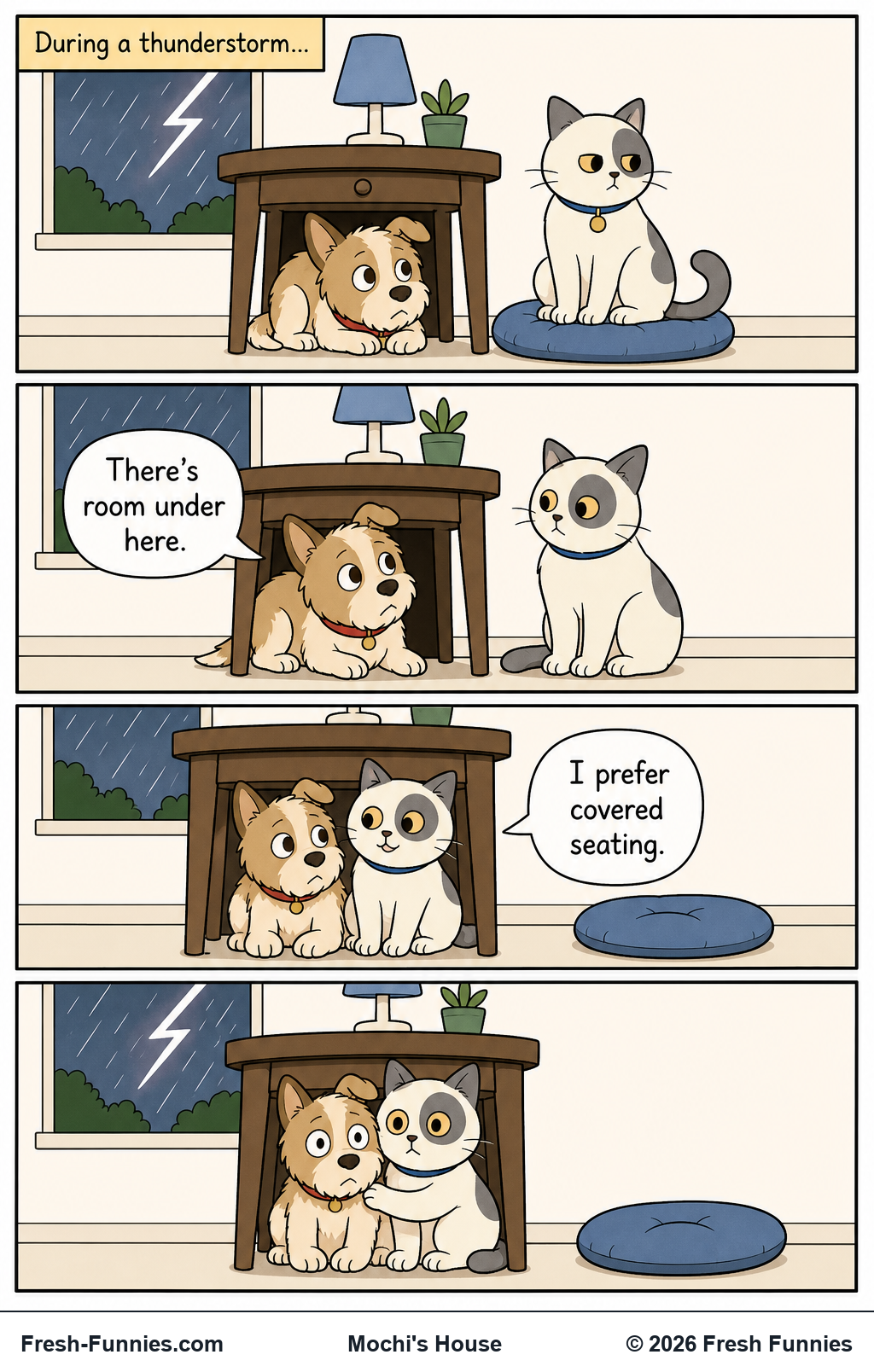 Mochi's House — Covered Seating