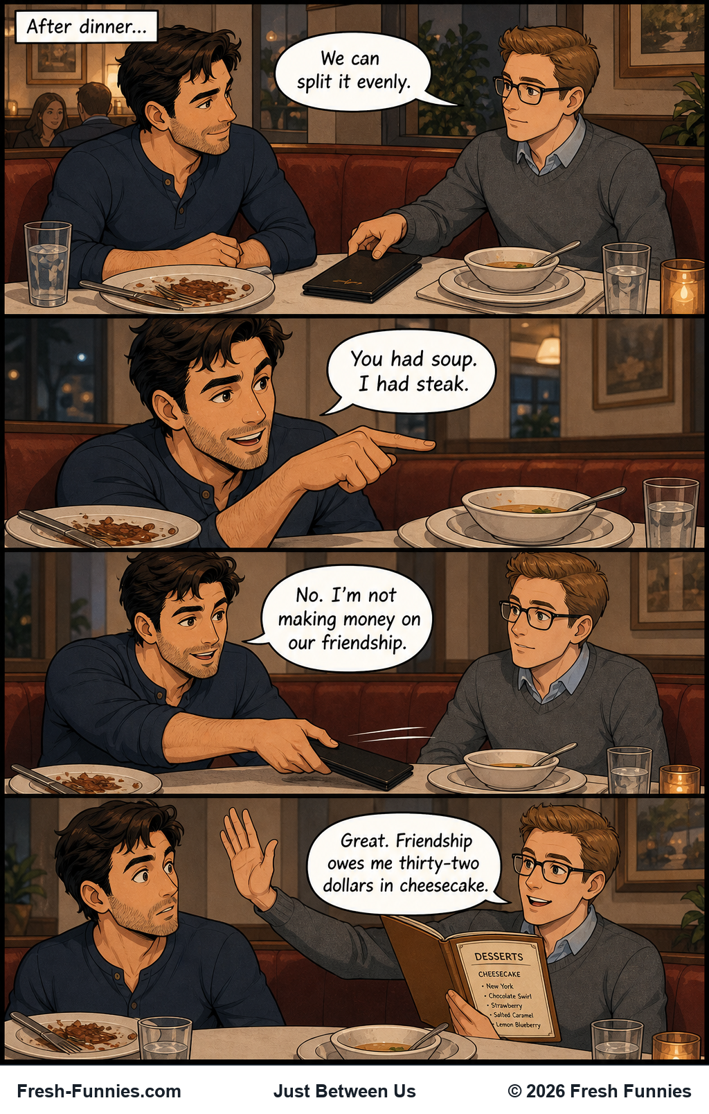 Just Between Us — Friendship Dividend