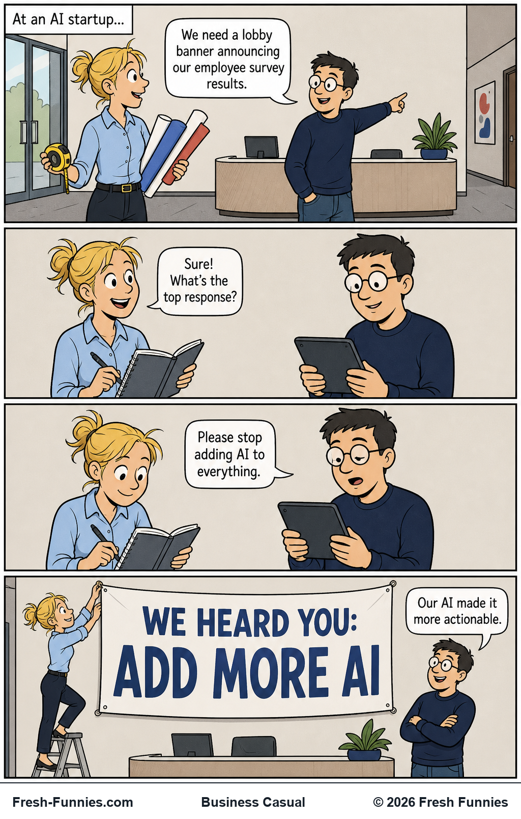 Business Casual — Actionable Feedback
