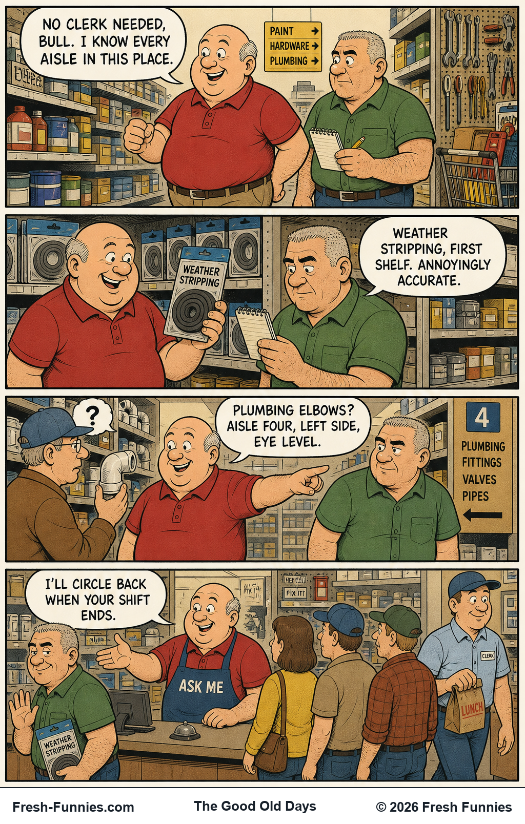 The Good Old Days — Aisle Authority