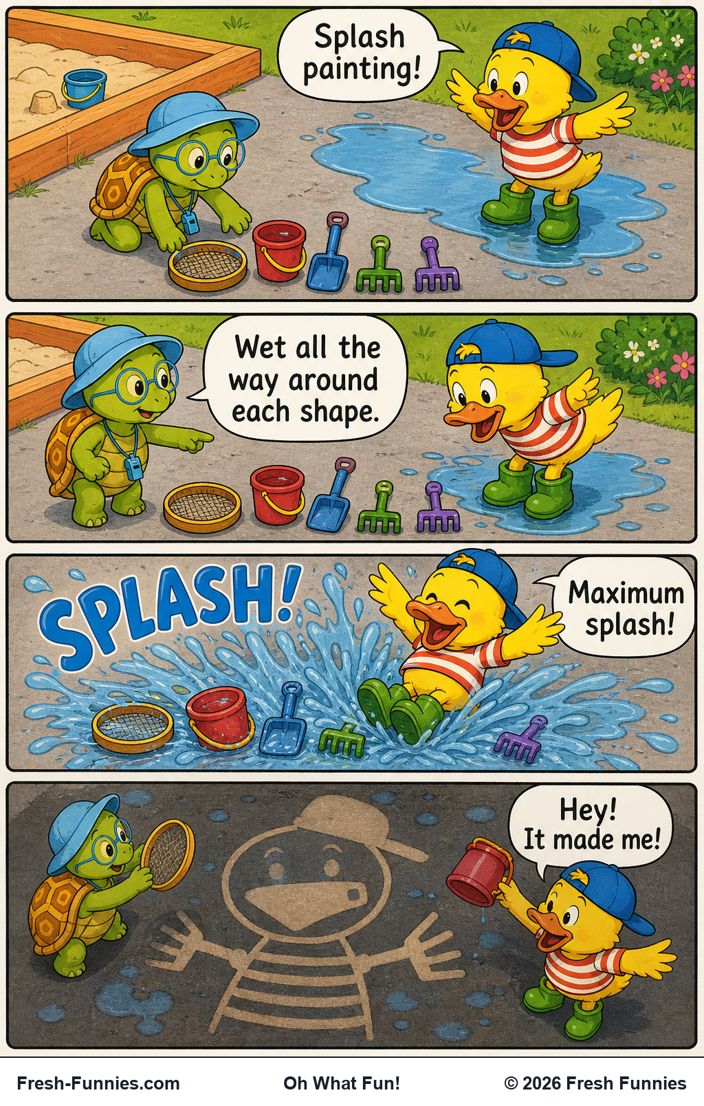 Oh What Fun — Splash Stencil