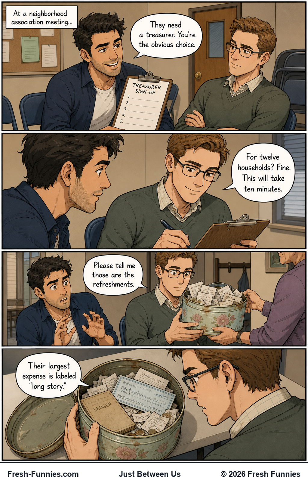 Just Between Us — Dues Diligence